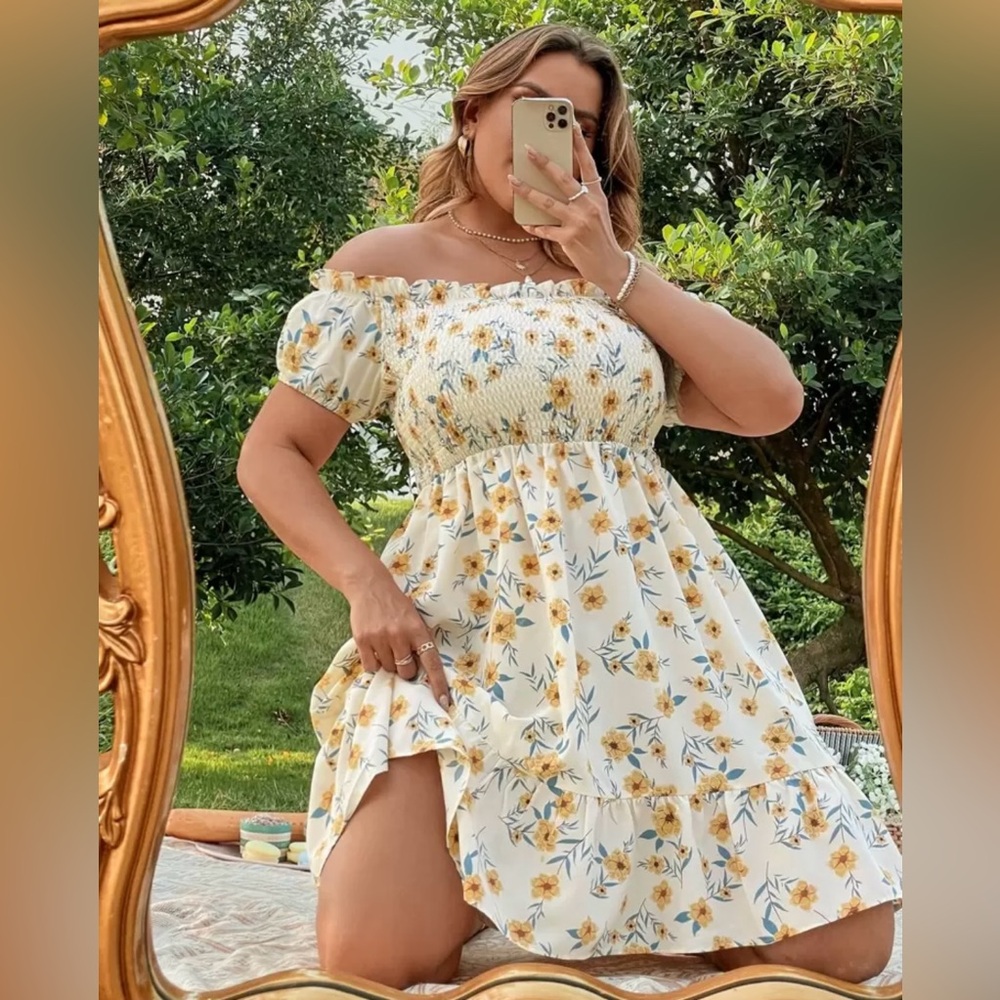 Floral Off-Shoulder Dress